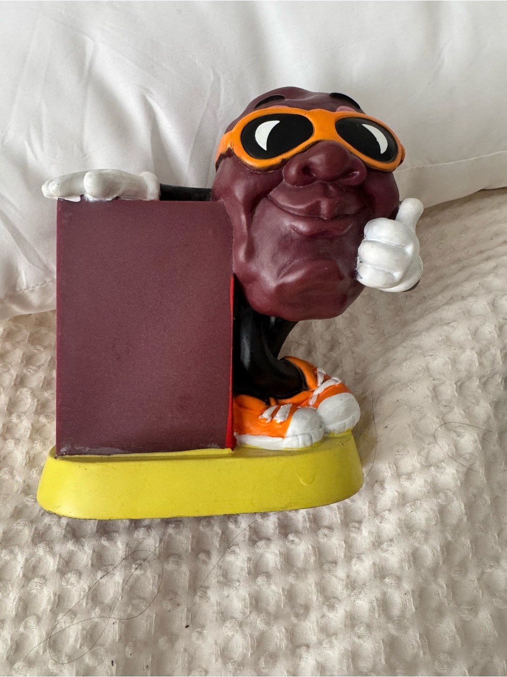 California raisin piggy bank